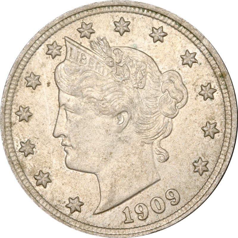 1909 Liberty V Nickel Circulated Coin Wonderfully Crusty (1 of 2)