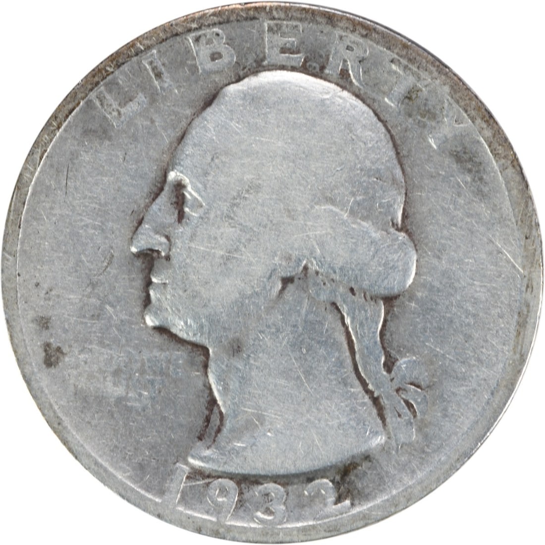 1932-S Washington Quarter 90% Silver VG Uncertified Coin (1 of 2)
