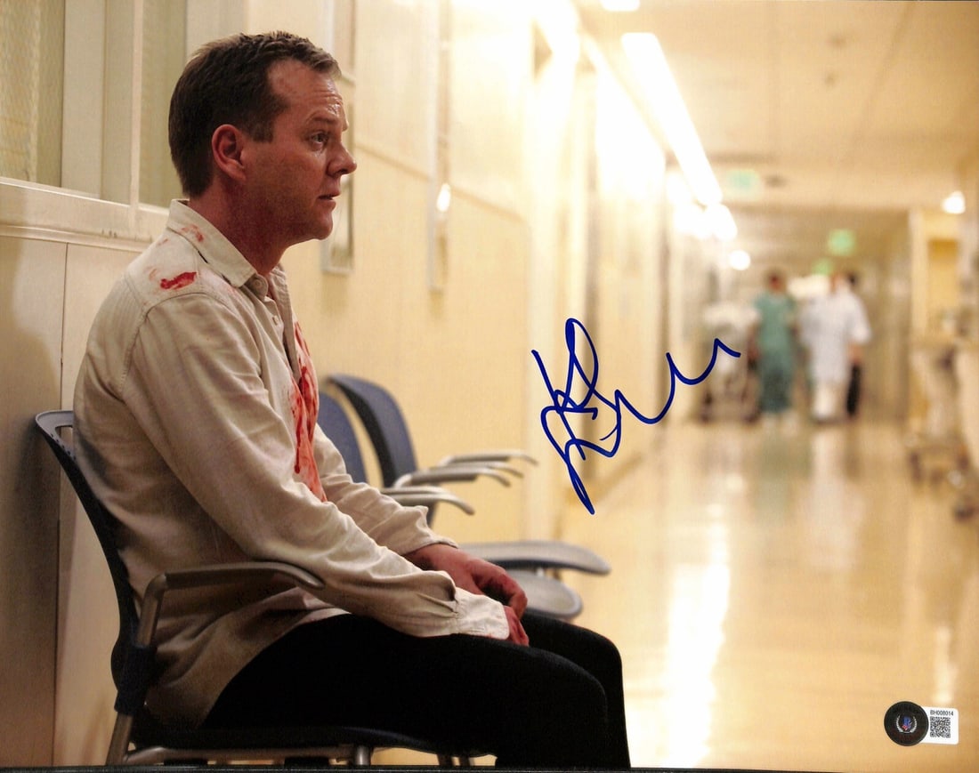 Kiefer Sutherland Signed 11x14 Photo from 24 Beckett Certified (1 of 1)
