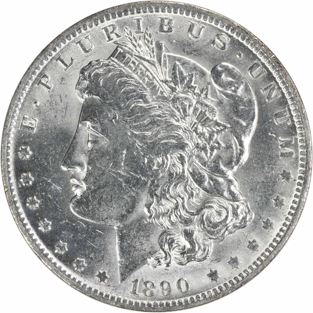 1890-O Morgan Silver Dollar BU Uncertified Silver Coin (1 of 2)