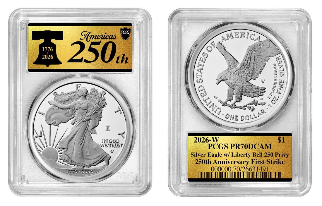 2026 Proof Silver American Eagle Bell Privy PR70 PCGS First Strike $1 Coin (1 of 1)