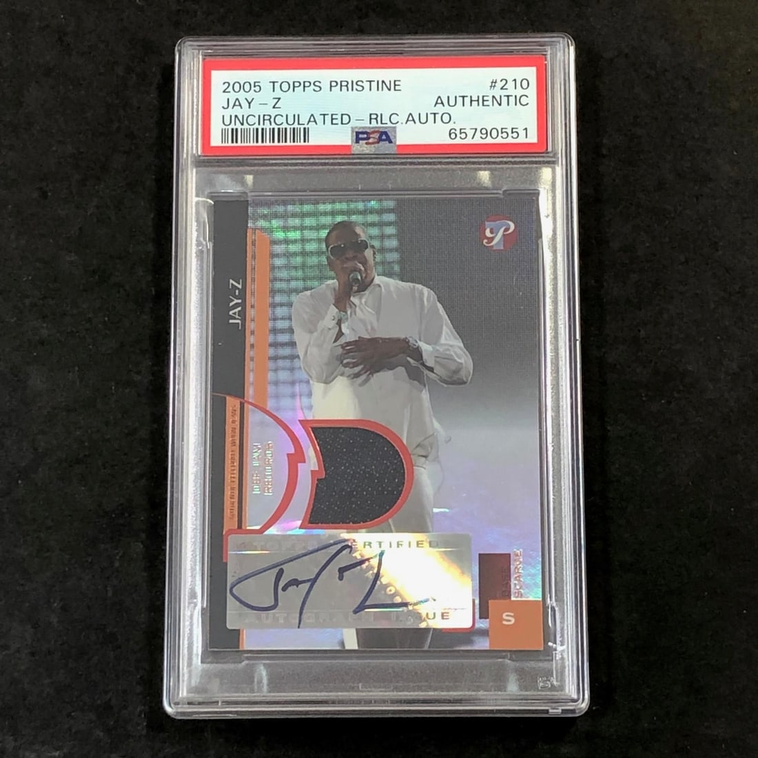 2005-06 Topps Pristine Jay-Z Signed Card PSA/DNA Authenticated #210 (1 of 2)