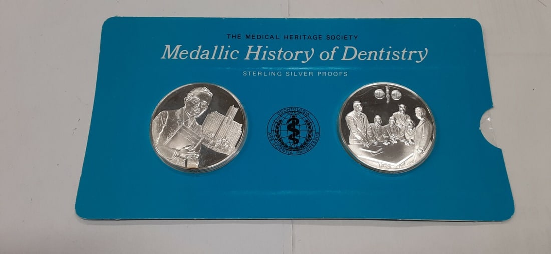 Franklin Mint .925 Silver Proof Medals History of Dentistry A. Black: Franklin Mint .925 Silver Proof Medals History of Dentistry A. Black Celebrate the rich heritage of dentistry with this exquisite .925 silver medal from the Franklin Mint. This uncirculated piece feat