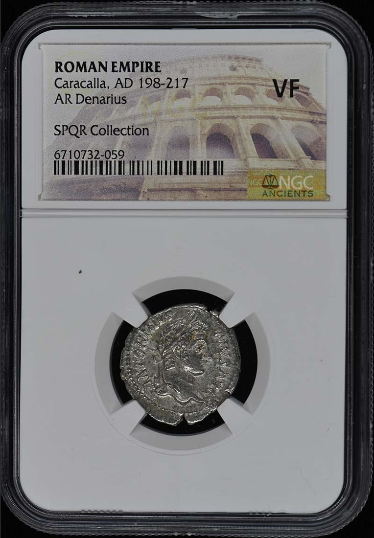 Caracalla AR Denarius NGC Certified VF20 Ancient Roman Coin (1 of 2)