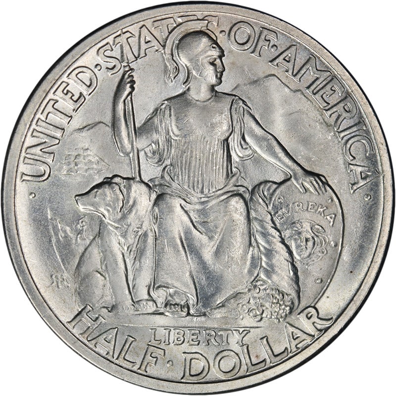 1936-D San Diego Commemorative Half Dollar Choice BU+ Superb Luster (1 of 2)