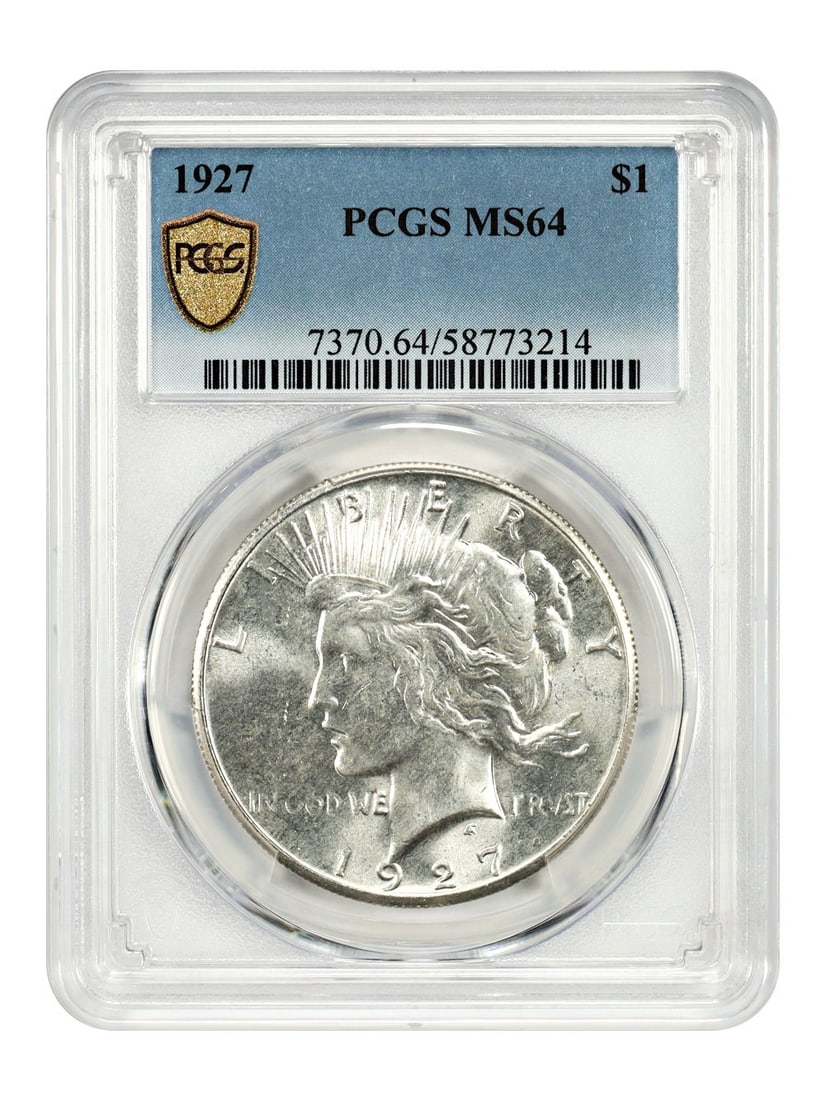 1927 Peace Dollar $1 PCGS MS64 Low Mintage 848000 (1 of 4)