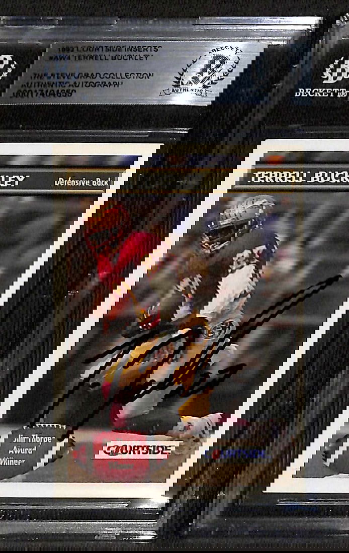 Terrell Buckley Signed 1992 Courtside Inserts #AW4 Beckett Authenticated Card (1 of 1)