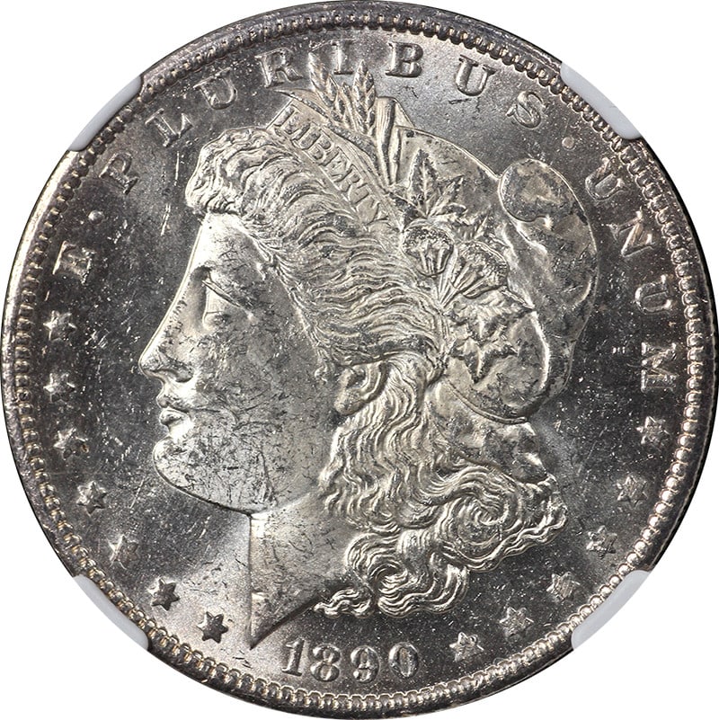 1890-O Morgan Silver Dollar NGC MS62 Uncirculated Silver Coin (1 of 4)
