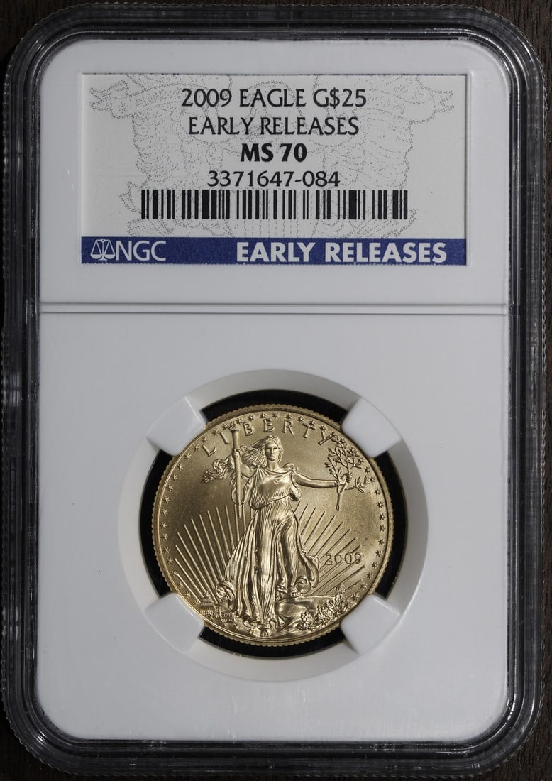 2009 MS70 NGC Certified 1/2 oz Gold American Eagle Early Releases (1 of 2)