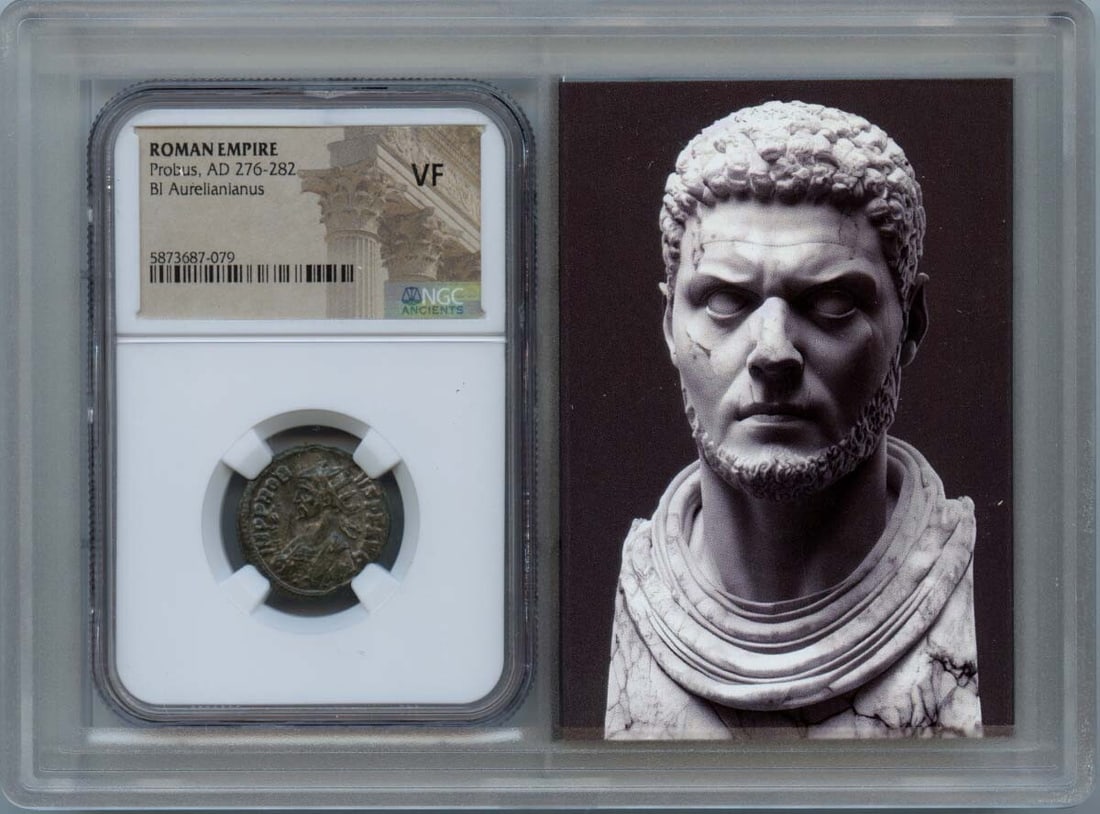 Probus AD 276-282 Ancient Roman BI Aurelianianus NGC VF20 Coin (1 of 2)