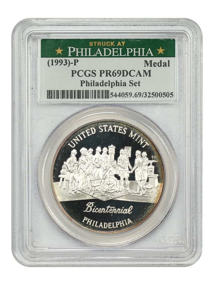 1993 P U.S. Mint Bicentennial Medal PCGS PR69DCAM Philadelphia Set (1 of 4)