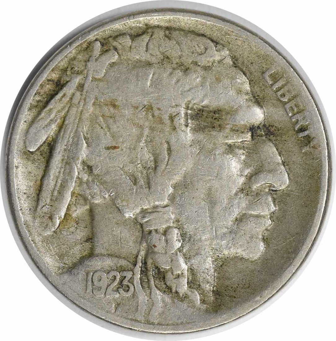 1923-S Buffalo Nickel VF Uncertified 5C Coin for Collectors: 1923-S Buffalo Nickel VF Uncertified 5C Coin for Collectors This 1923-S Buffalo Nickel is a classic piece of American numismatic history. Circulated and in Very Fine (VF) condition, this nickel featur