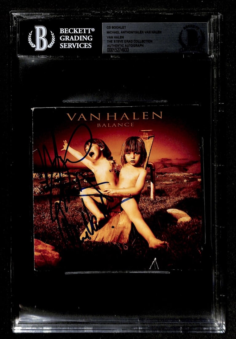 Van Halen Balance Signed CD Booklet by Anthony & Alex Van Halen Beckett Authenticated (1 of 1)