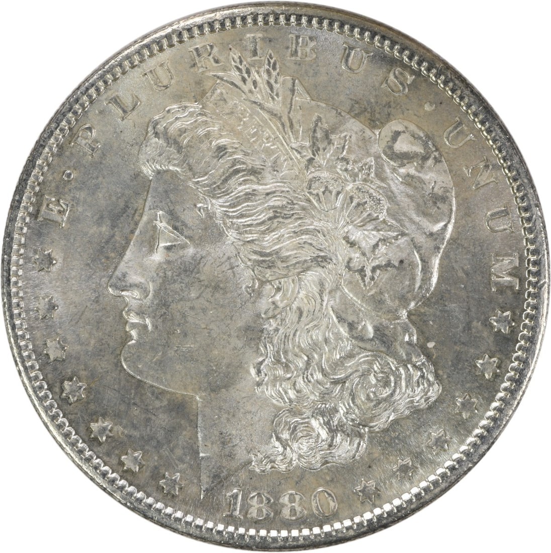 1880-S Morgan Silver Dollar Choice BU Uncertified Coin (1 of 2)