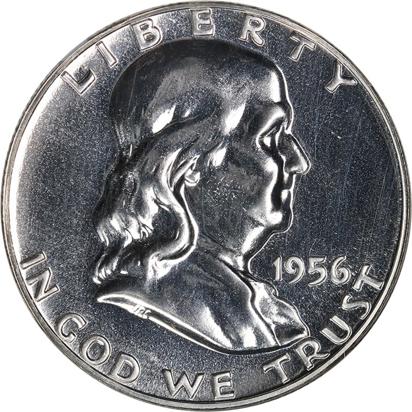 1956 Type 2 Franklin Half Dollar Proof NGC PF69 Silver Gem Coin (1 of 4)