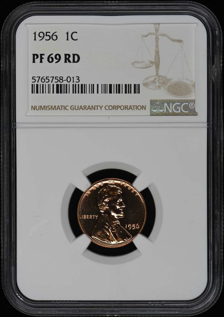 1956 Lincoln Cent Proof NGC PR69RD Philadelphia Mint (1 of 2)