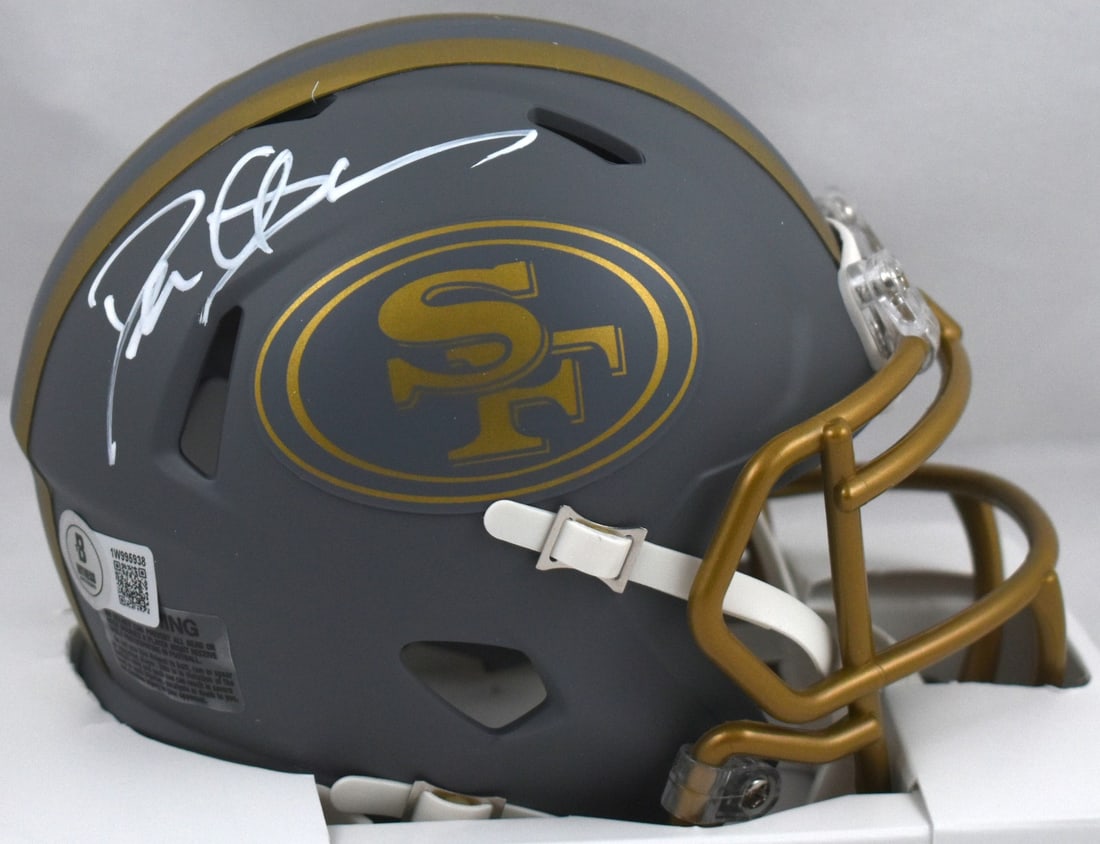 Deion Sanders Signed San Francisco 49ers Mini Helmet Beckett Authentic (1 of 3)