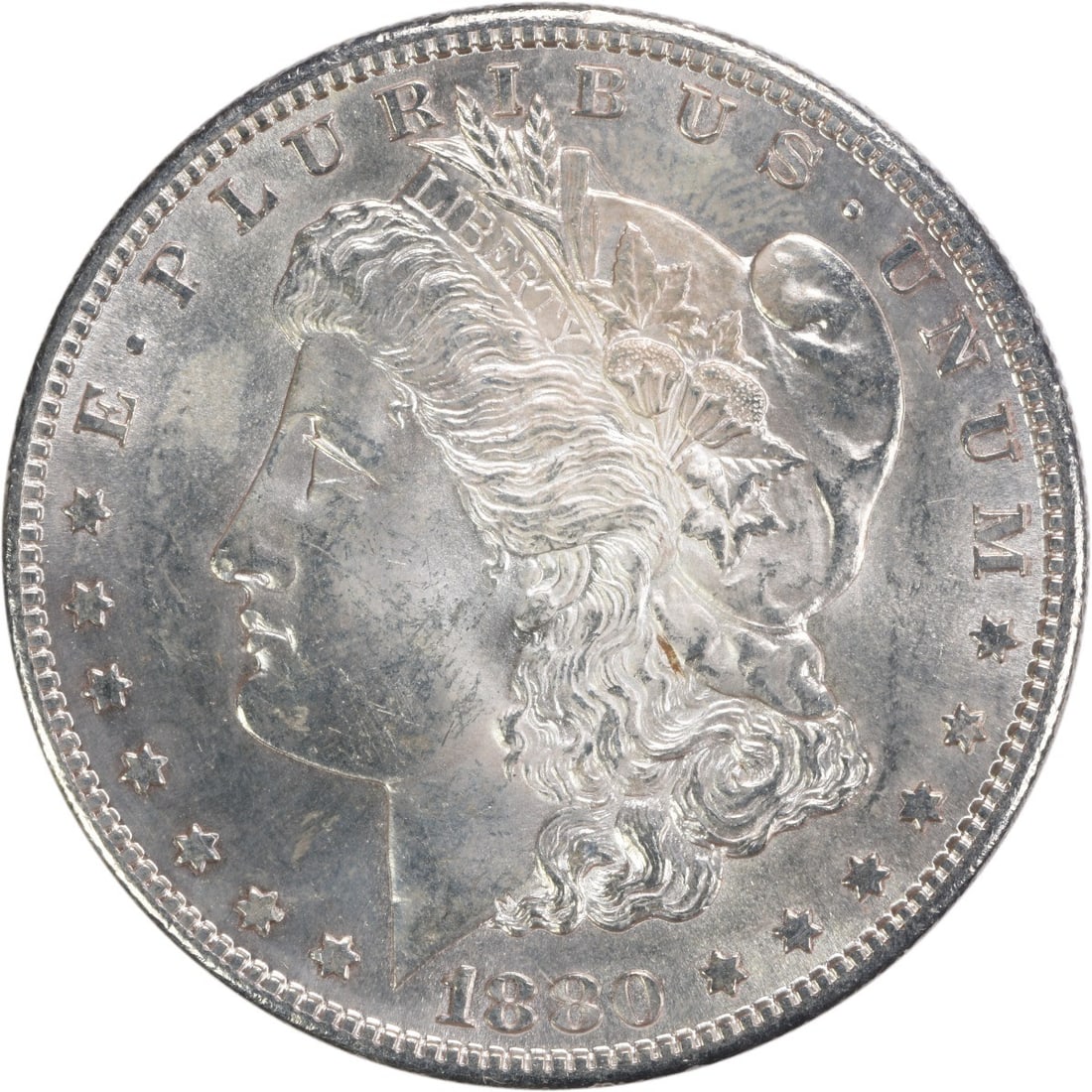 1880-S Morgan Silver Dollar Choice BU Uncertified Coin (1 of 2)