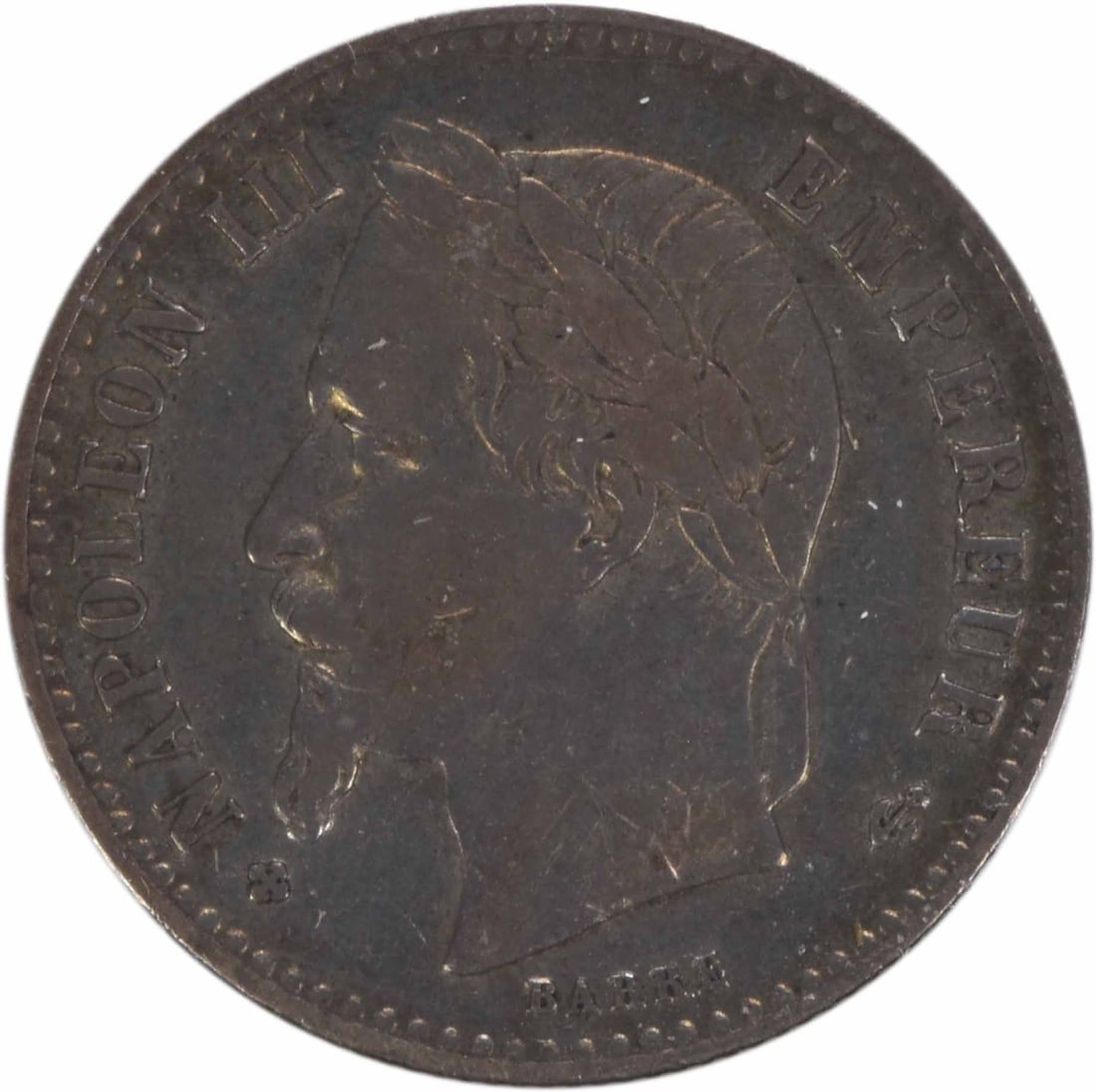 1868 France 50 Centimes KM814.2 Silver Coin Uncertified (1 of 2)