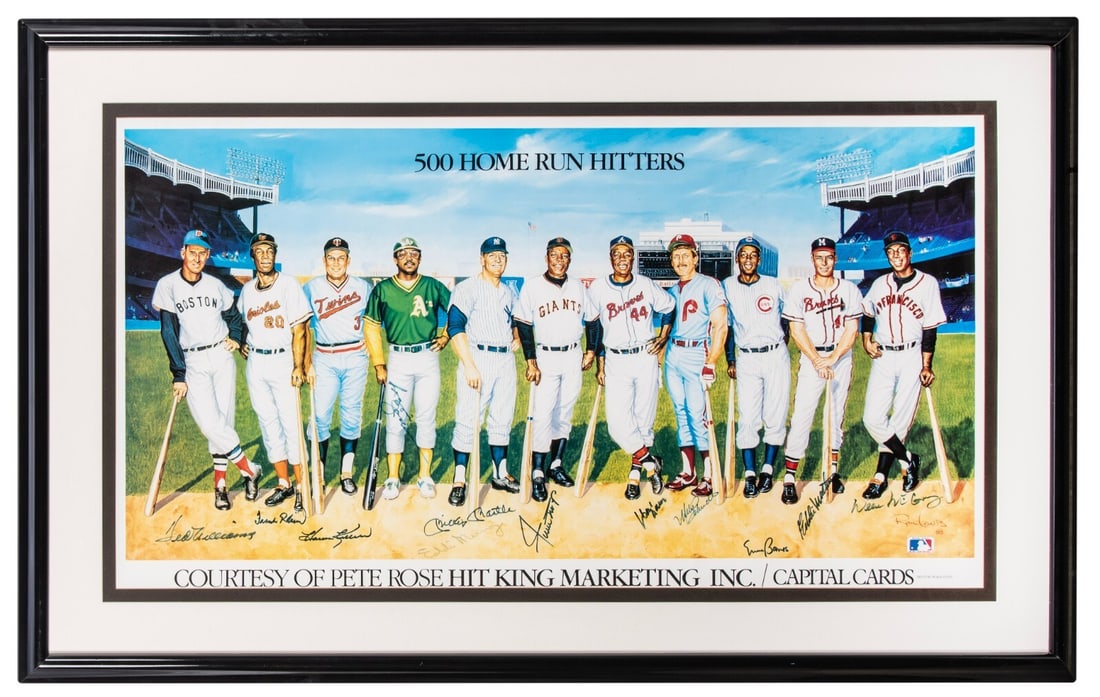 Mickey Mantle Ted Williams 500 Home Run Club Signed Photo BAS (1 of 5)