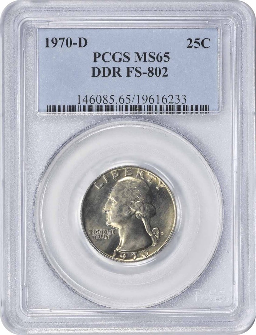 1970-D Washington Quarter MS65 PCGS Uncirculated Copper Nickel Coin (1 of 2)