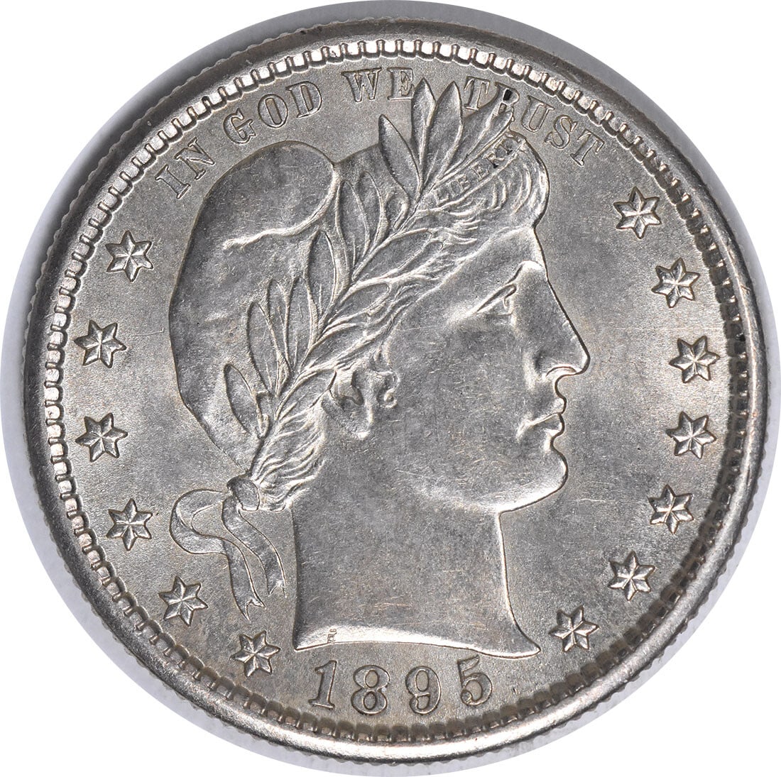 1895-S Barber Silver Quarter RPM1 Choice BU Uncertified (1 of 2)