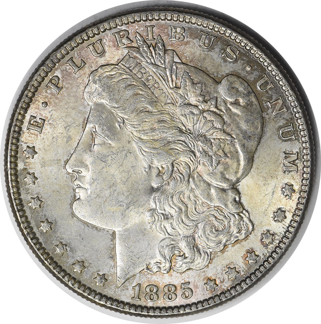 1885 Morgan Silver Dollar Choice BU Uncertified Silver Coin (1 of 2)