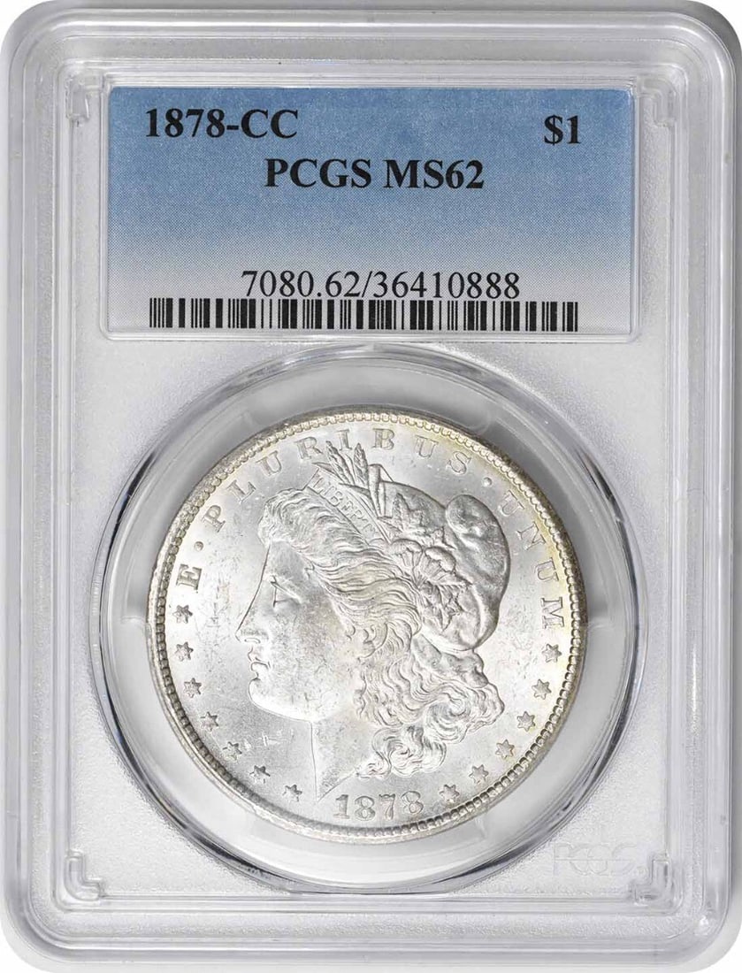 1878-CC Morgan Silver Dollar MS62 PCGS Certified Uncirculated (1 of 2)