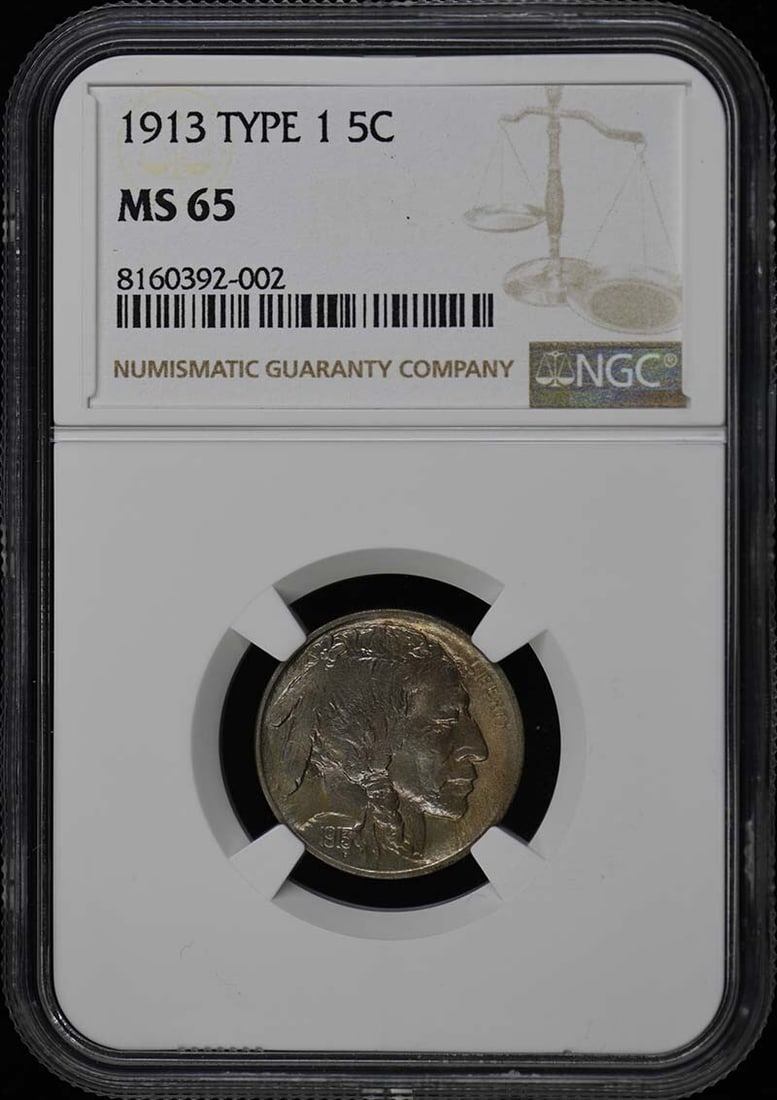 1913 Buffalo Nickel NGC MS65 Uncirculated Philadelphia Coin (1 of 2)