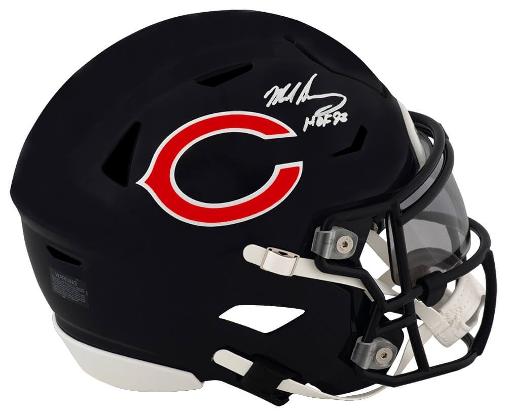 Mike Singletary Signed Chicago Bears Riddell SpeedFlex Helmet HOF 98 COA (1 of 1)