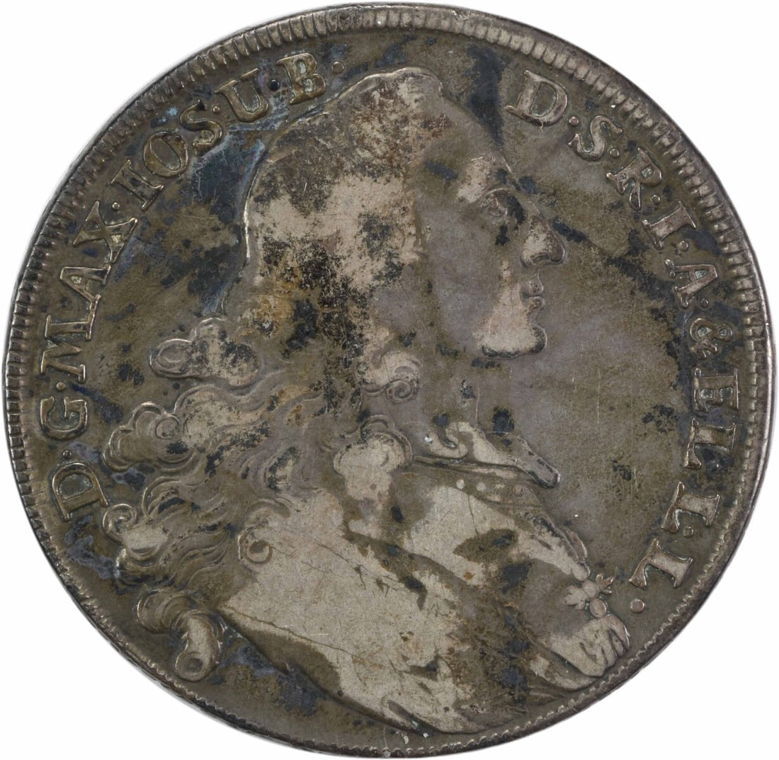 1770 Bavaria 1 Thaler KM519.1 Very Fine Uncertified Coin (1 of 2)