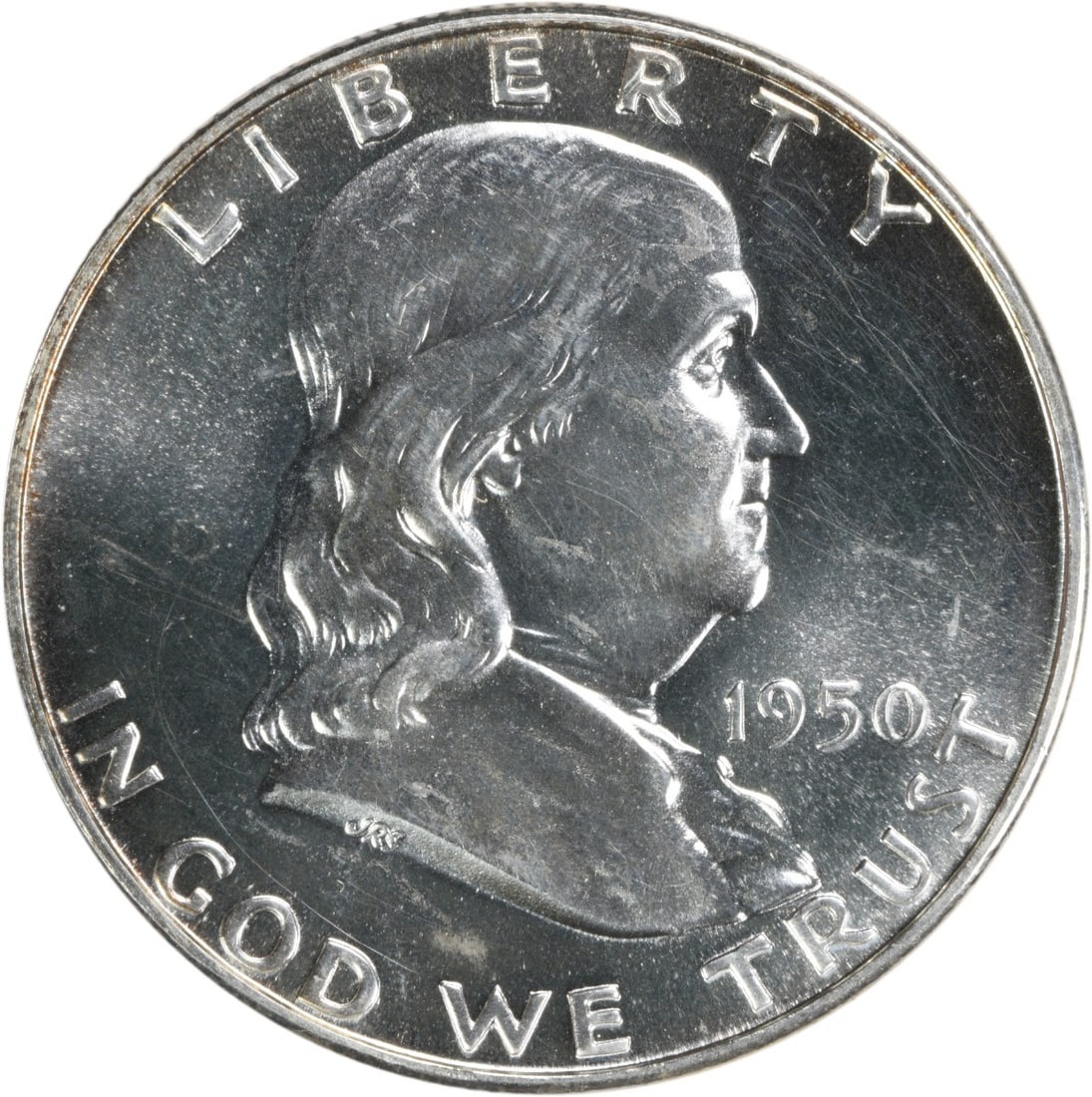 1950 Franklin Silver Half Dollar Proof Uncertified Choice Proof+ (1 of 2)