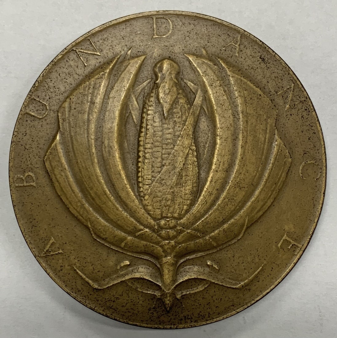 1934 Albert Laessle Bronze Medal 'Abundance' 3 Inch Society of Medalists: 1934 Albert Laessle Bronze Medal 'Abundance' 3 Inch Society of Medalists This 1934 Society of Medalists bronze medal, titled "Abundance" and designed by Albert Laessle, is a unique collectible piece t