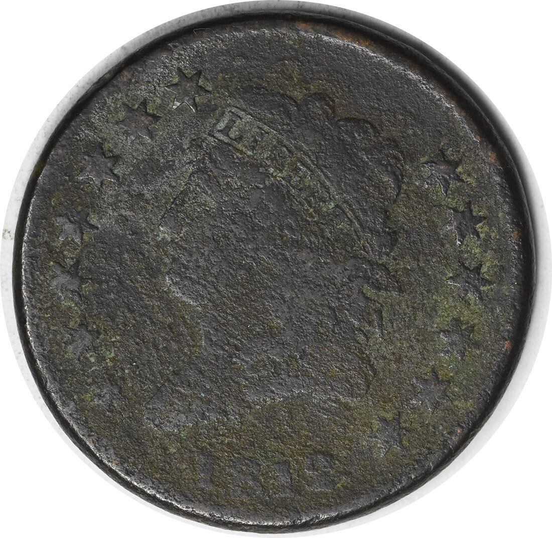 1812 Large Cent Copper Classic Head Philadelphia Coin (1 of 2)