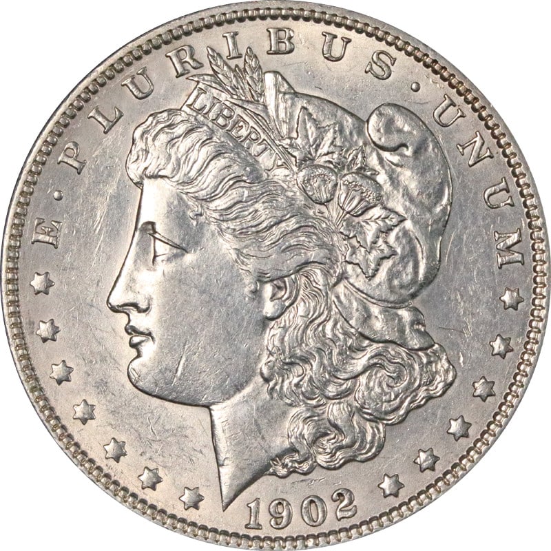 1902-P Morgan Silver Dollar Coin Silver Circulated (1 of 2)