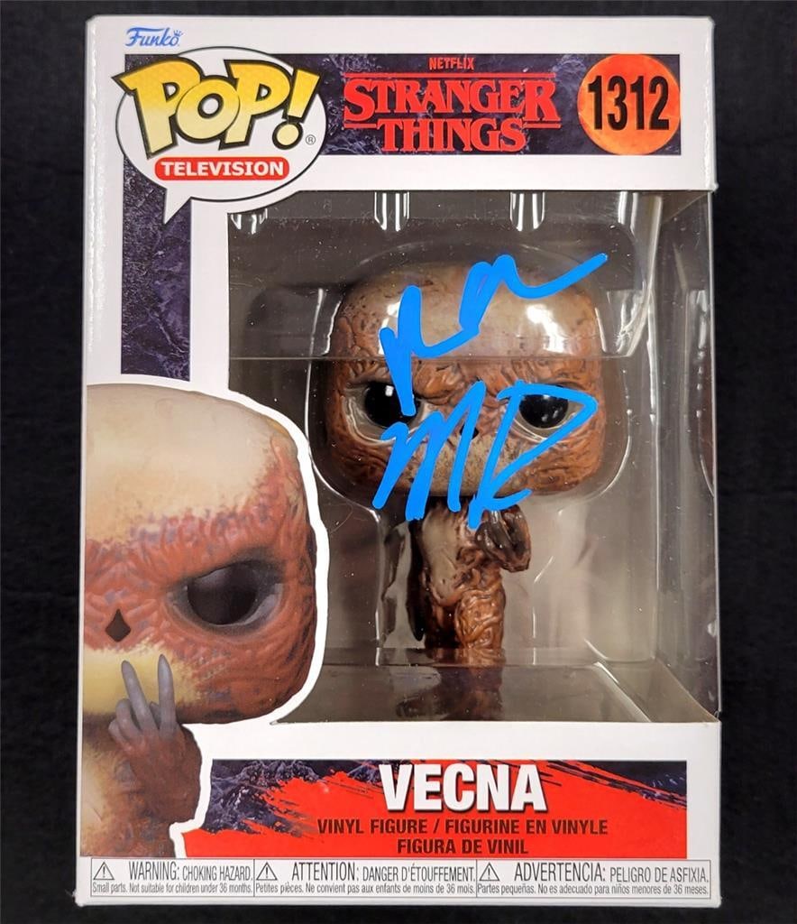 Signed Vecna Funko Pop by Duffer Brothers Beckett Authenticated Stranger Things (1 of 7)