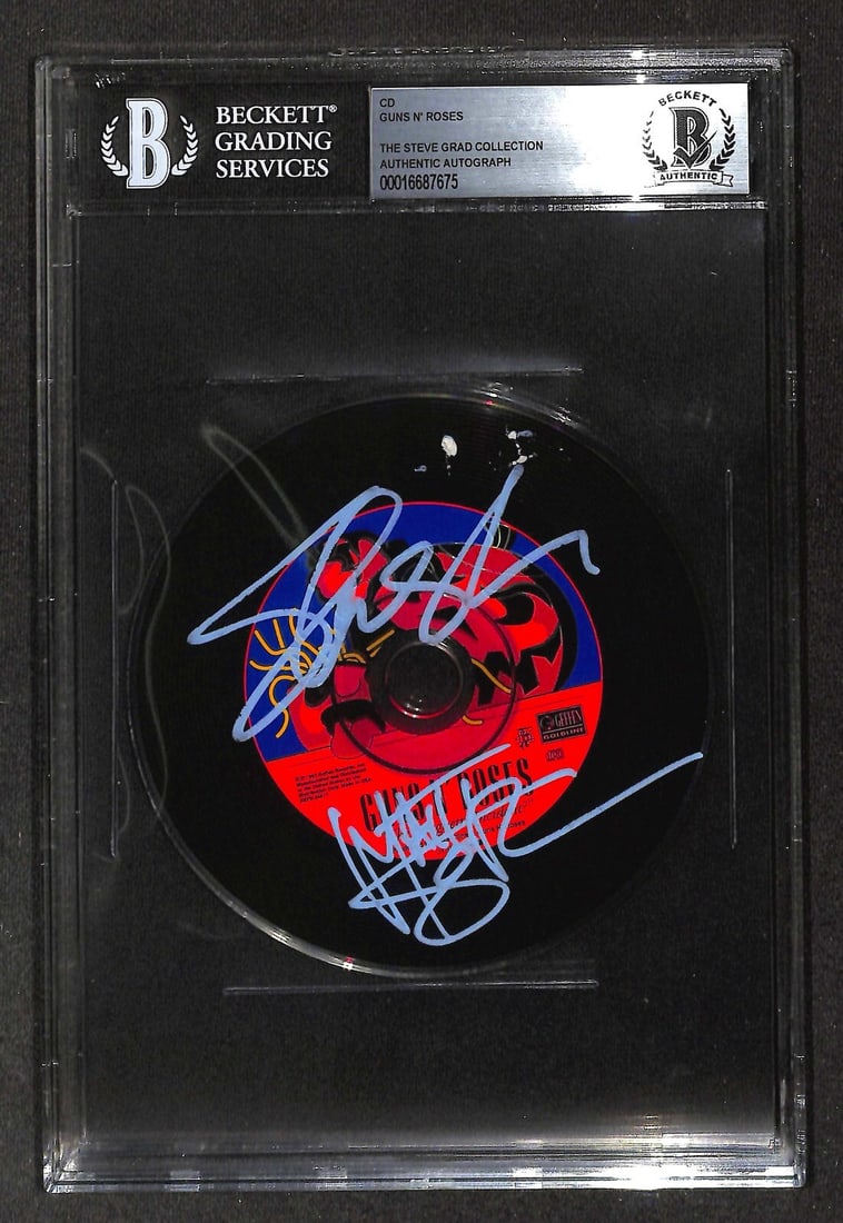 Guns N' Roses Signed CD by Slash and Matt Sorum Beckett Authenticated (1 of 1)