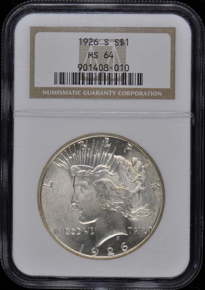 1926-S Peace Dollar NGC MS64 Uncirculated San Francisco Coin (1 of 2)
