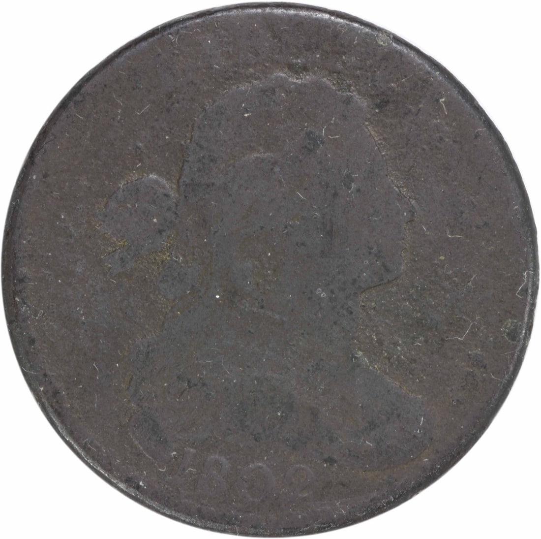 1802 Draped Bust Large Cent Copper Coin AG Uncertified (1 of 2)