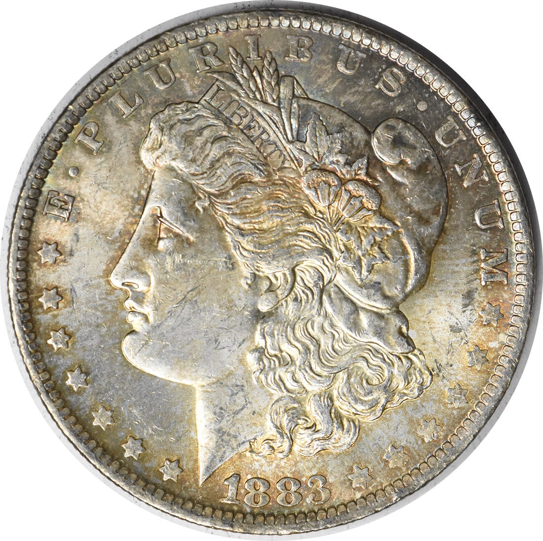 1883-O Morgan Silver Dollar Choice BU Toned Uncertified Coin (1 of 2)