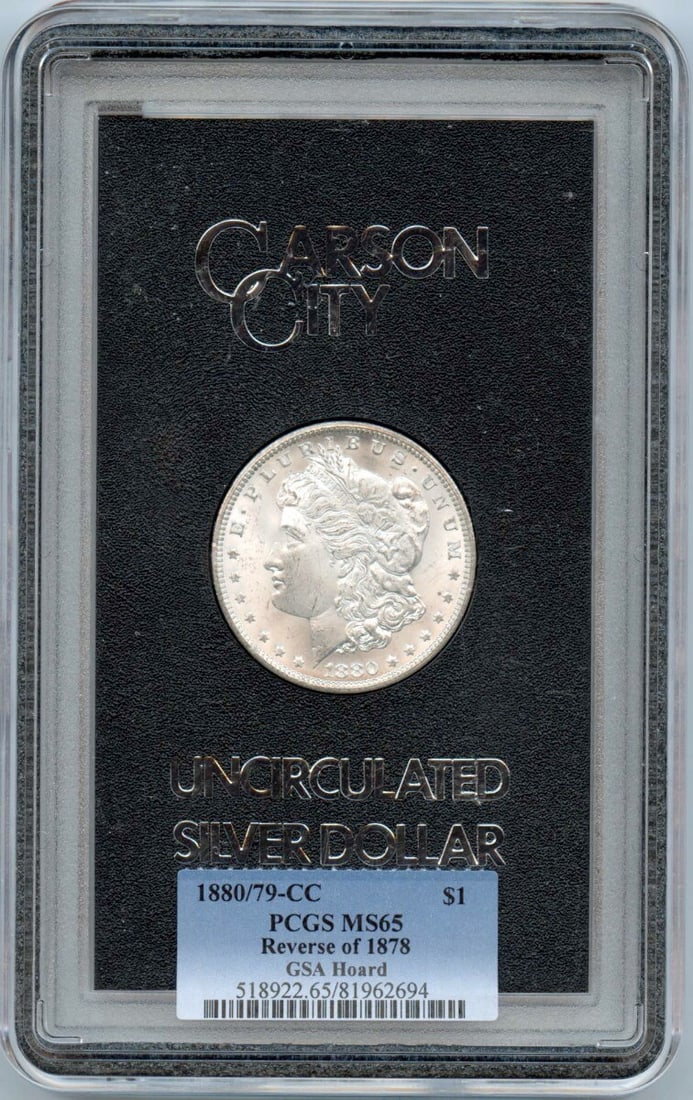 1880/79-CC VAM-4 Morgan Dollar PCGS MS65 Uncirculated (1 of 2)