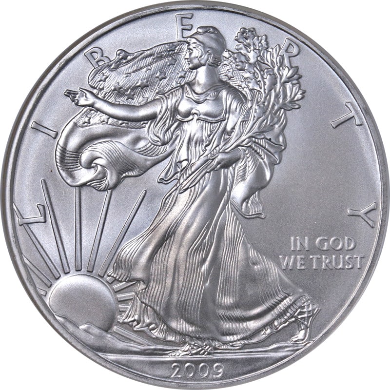 NGC MS69 Early Releases 2009 Silver Eagle Dollar Blue Label (1 of 4)