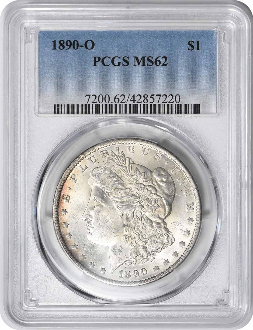 1890-O Morgan Silver Dollar MS62 PCGS Graded Coin (1 of 2)