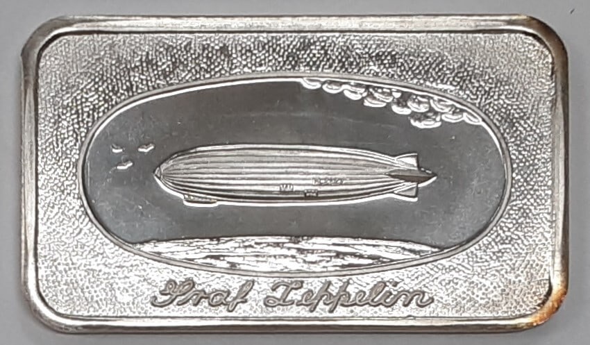 Liberty Mint 1 Oz .999 Fine Silver Bar Graf Zeppelin SB 29 (1 of 2)
