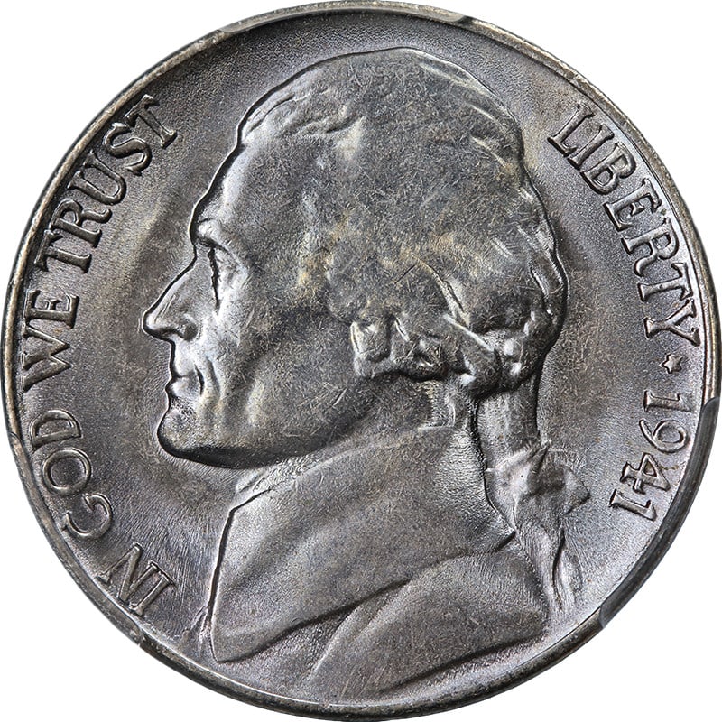 1941-S Jefferson Nickel PCGS MS66 FS Uncirculated Strong Strike (1 of 4)