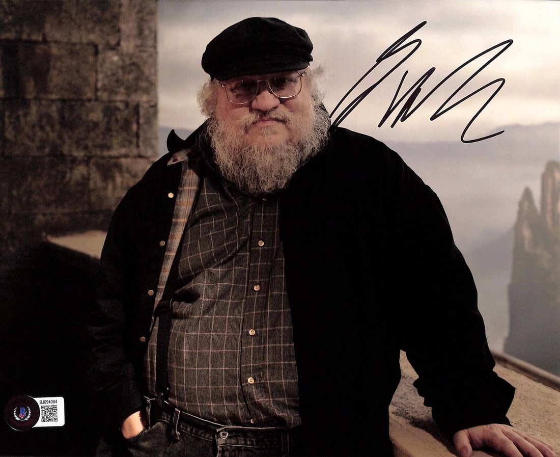 George R.R. Martin Signed 8x10 Photo Game of Thrones Beckett Certified (1 of 1)