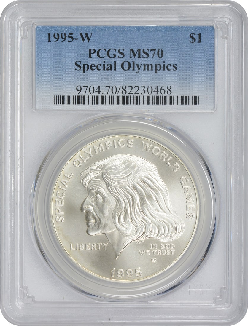 1995-W Special Olympics Silver Commemorative Dollar MS70 PCGS Uncirculated (1 of 2)