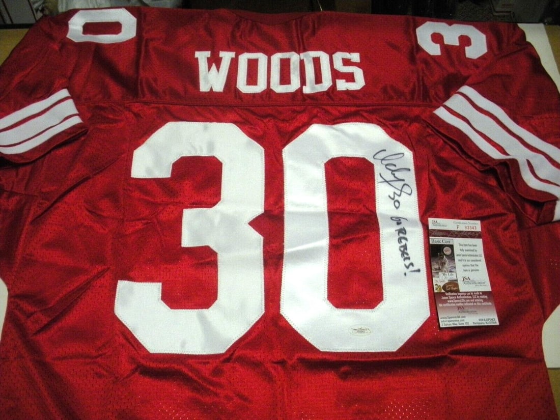 Ickey Woods UNLV Runnin Rebels Signed Gator Jersey JSA COA (1 of 2)