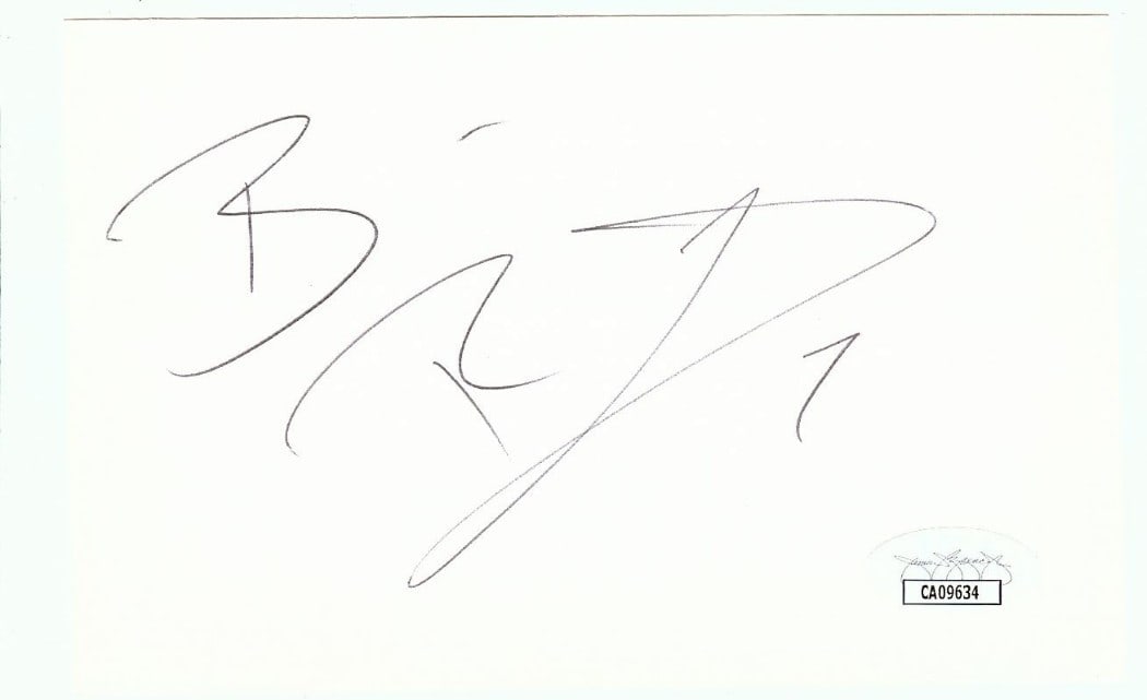 Ben Roethlisberger Autographed Cut Signature Steelers QB Beckett Authenticated (1 of 2)