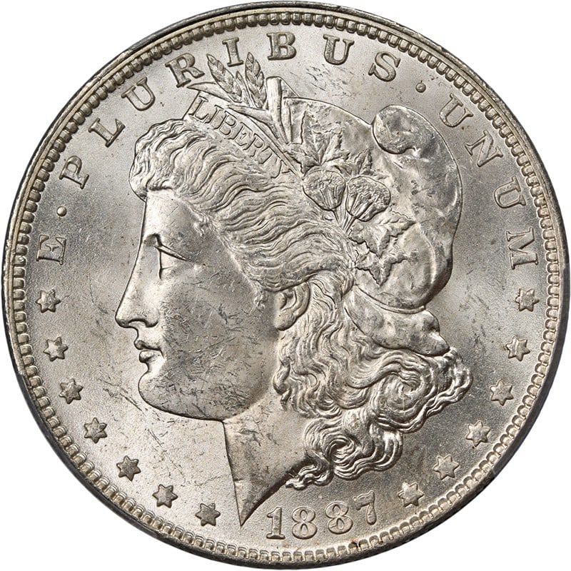 1887-O Morgan Silver Dollar PCGS MS63 Uncirculated Silver Coin (1 of 4)